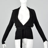 Small 1920s Knit Belted Cardigan