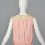 1920s Pink Silk Nightgown with Belt