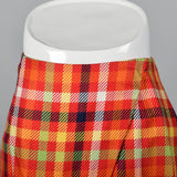 1990s Emanuel Ungaro Plaid Wrap Skirt