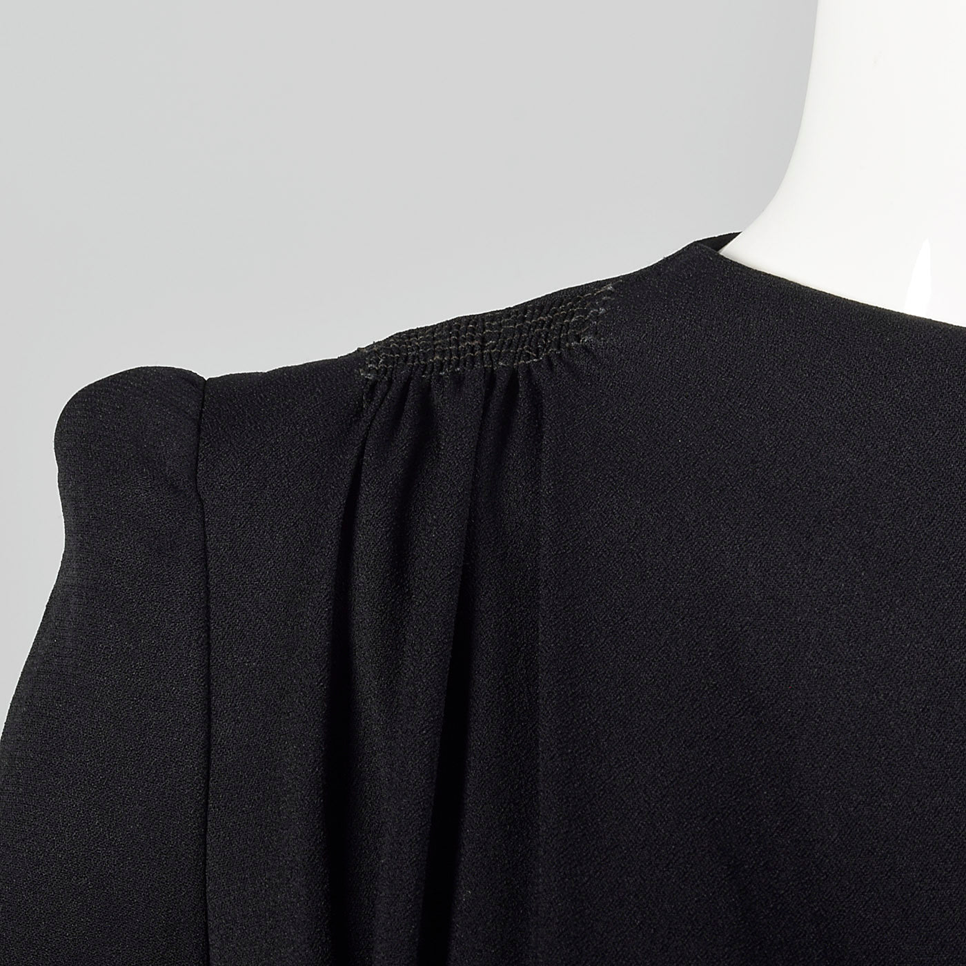 1940s Black Evening Dress with Red Skirt
