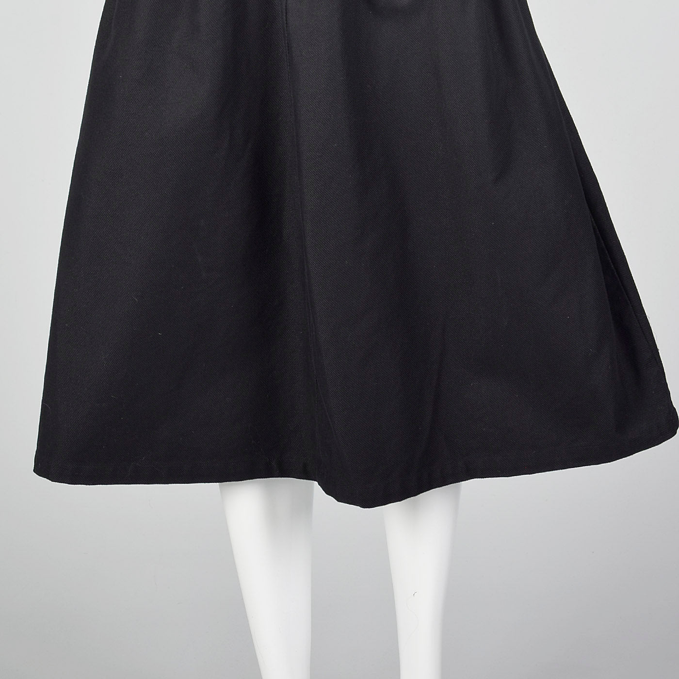 2000s Limi Feu Yohji Yamamoto Black High Waist Skirt with Pockets