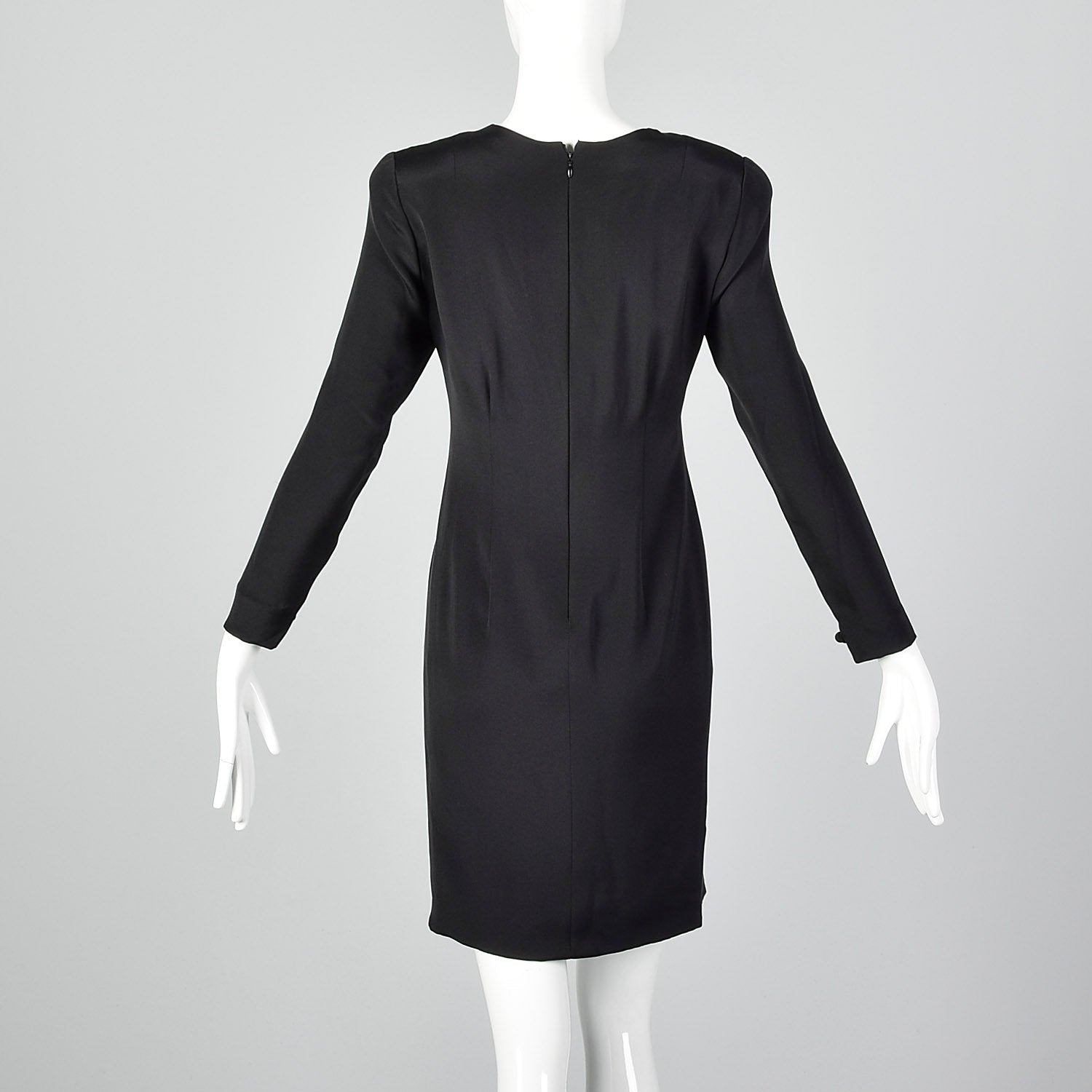 Pauline Trigere Late 1970s / Early 1980s Black Dress