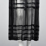 1930s Sheer Black Mesh Dress