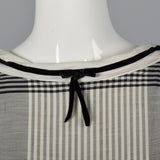 1950s Black and White Plaid Dress
