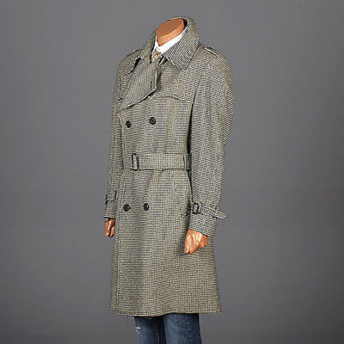 1970s Mens Mod Trench Coat