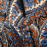 1940s Paisley Print Dress in Jersey Knit