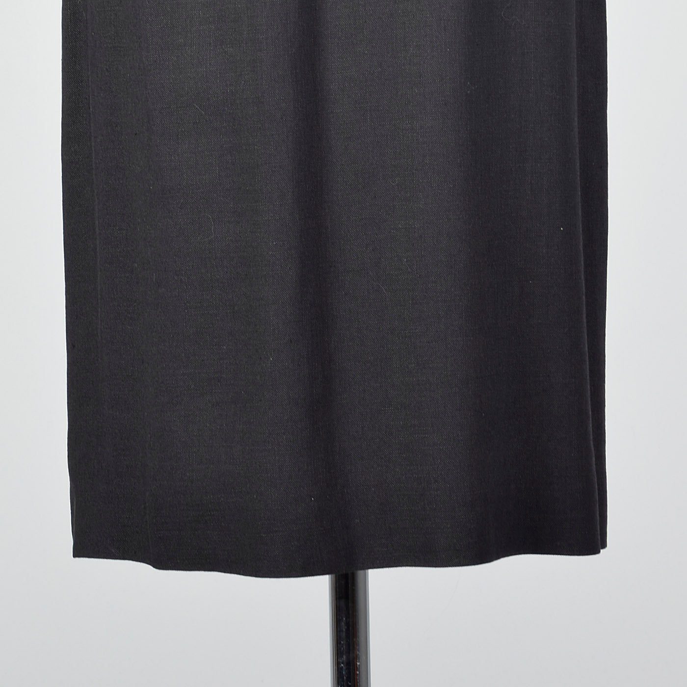1950s Black Pencil Dress with Pussybow