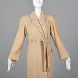 Medium I. Magnin 1980s Cream Cashmere Wrap Coat