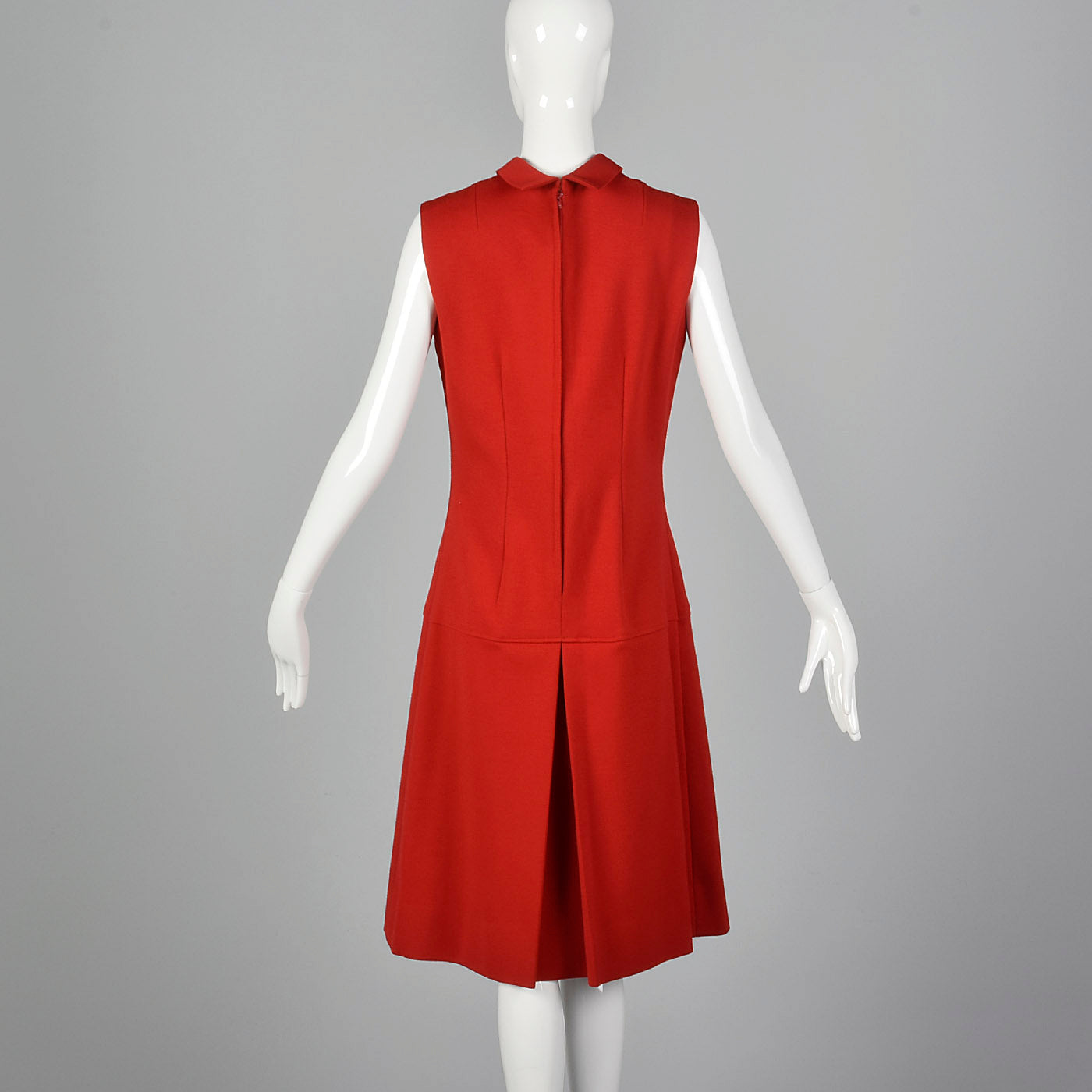 1970s Red Shift Dress with Drop Waist Style & Salvage 1970s Red Shift Dress with Drop Waist Style & Salvage