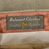 1950s Mens Hollywood Waist Wool Pants with Blue Flecks