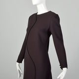 Small Bill Blass 1990s Brown Dress