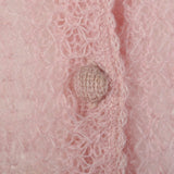 1960s Semi Sheer Pink Cardigan