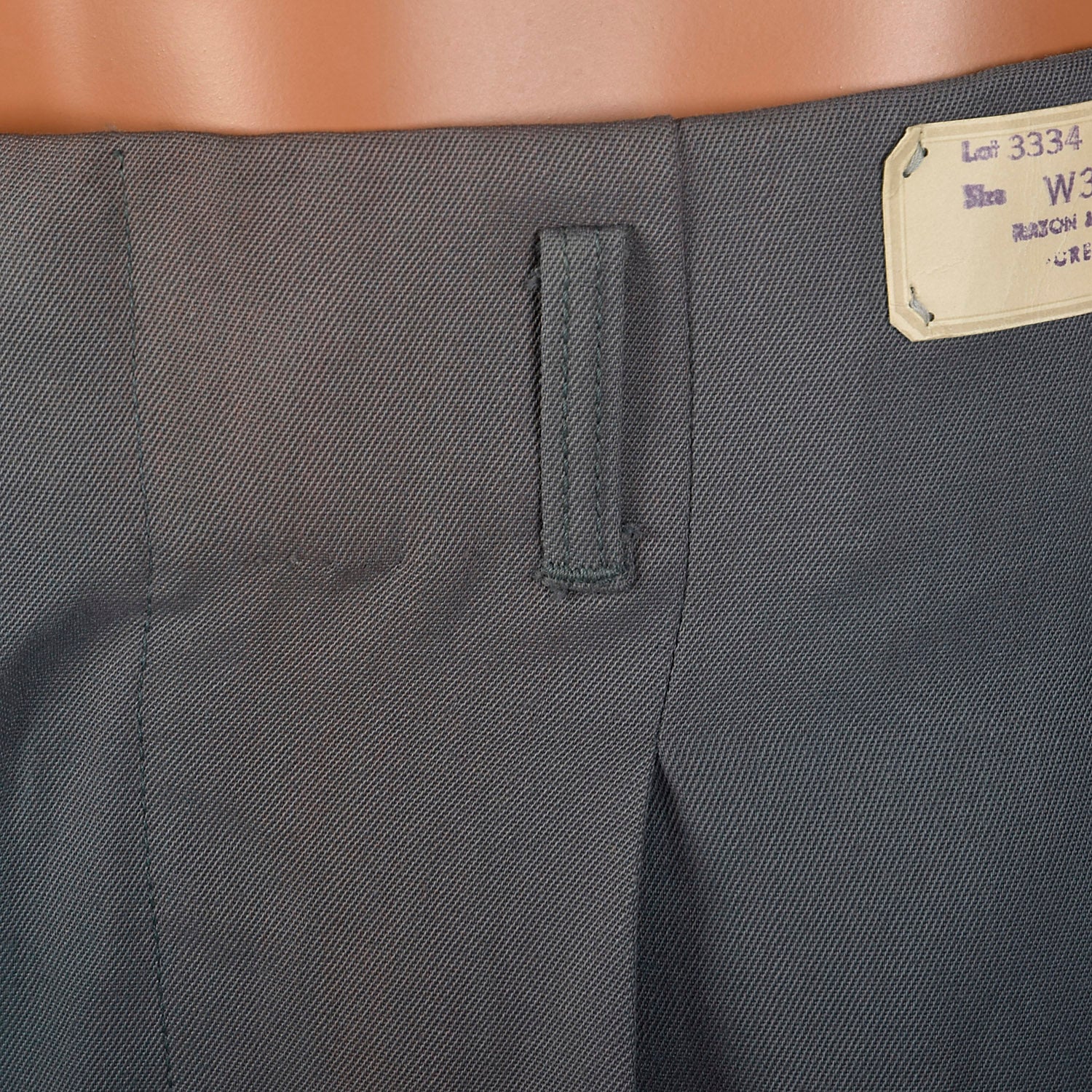 Large 1950s Hollywood Waist Blue Pants