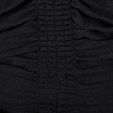 1940s Mary Muffet Black Rayon Crepe Dress