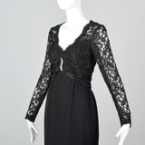 Pierre Balmain Little Black Dress with Lace Bodice