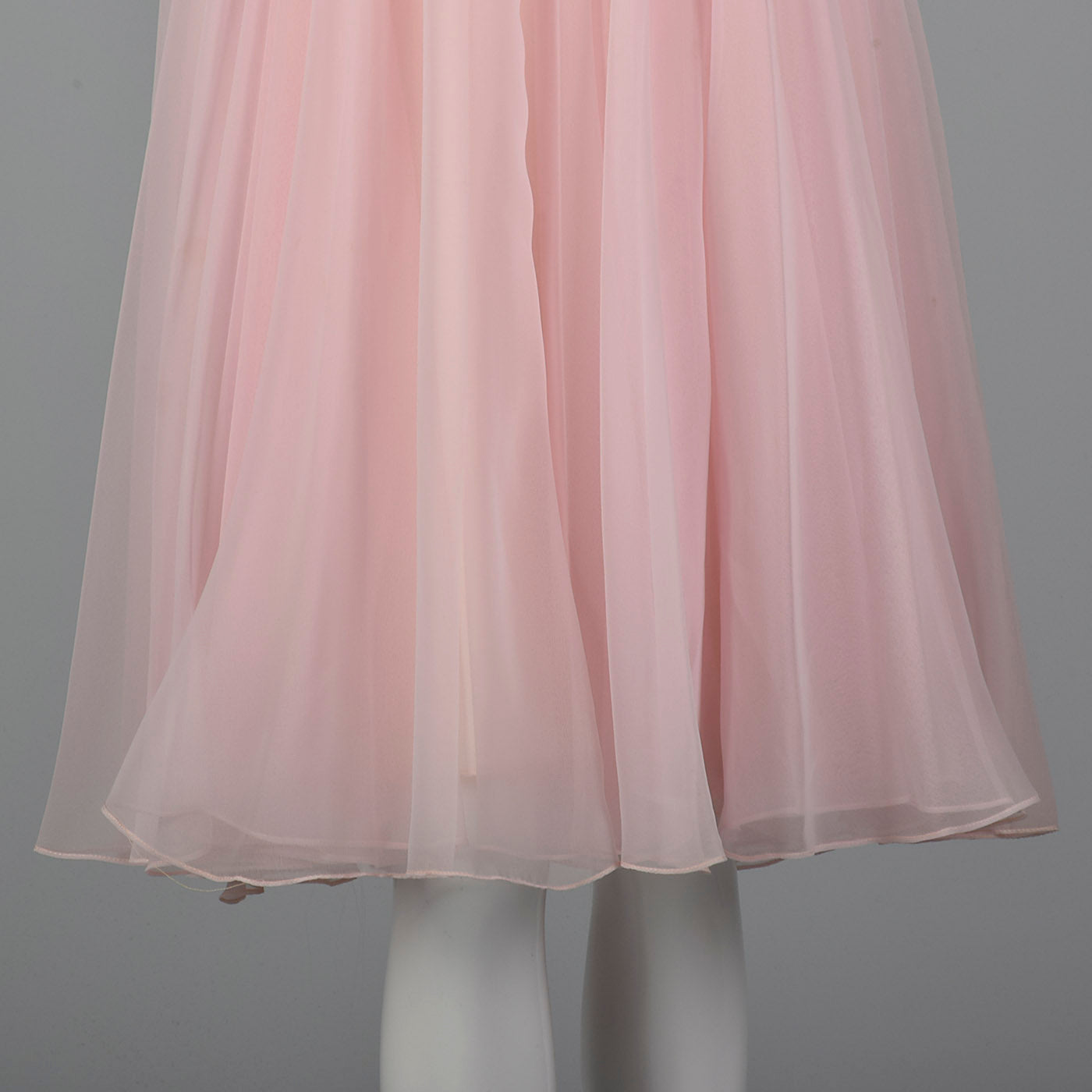 1960s Pink Dress with Silver Lace Overlay