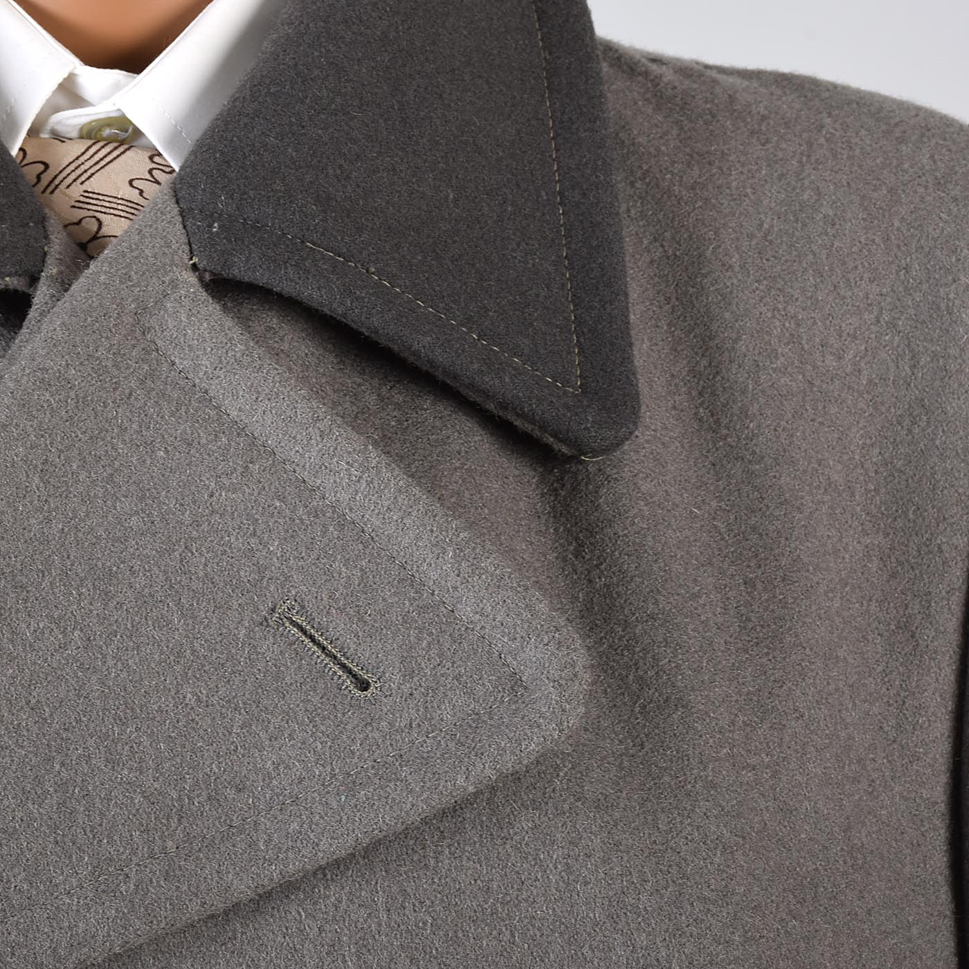 1970s Mens Two Tone Military Style Coat