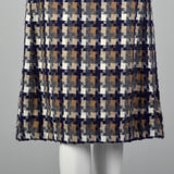 1970s Cropped Jacket and A Line Skirt Set in Wool Tweed