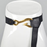 1990s Gold Fish Hook Buckle Belt