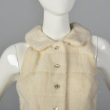 1960s Plush Faux Fur Palazzo Jumpsuit