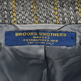 1970s Mens Brooks Brothers Bespoke Gray Tweed Jacket