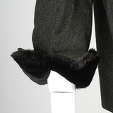 1950s Christian Dior Fur Lined Winter Jacket