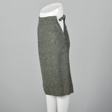 1950s Green Tweed Skirt