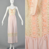1970s Christian Dior Pink Nightgown
