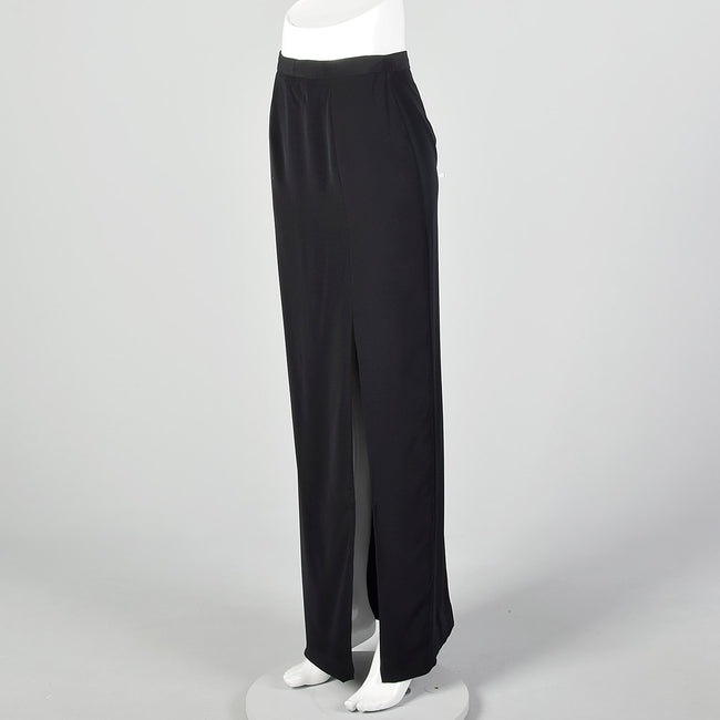 Oleg Cassini Black Tie Long Formal Pencil Skirt