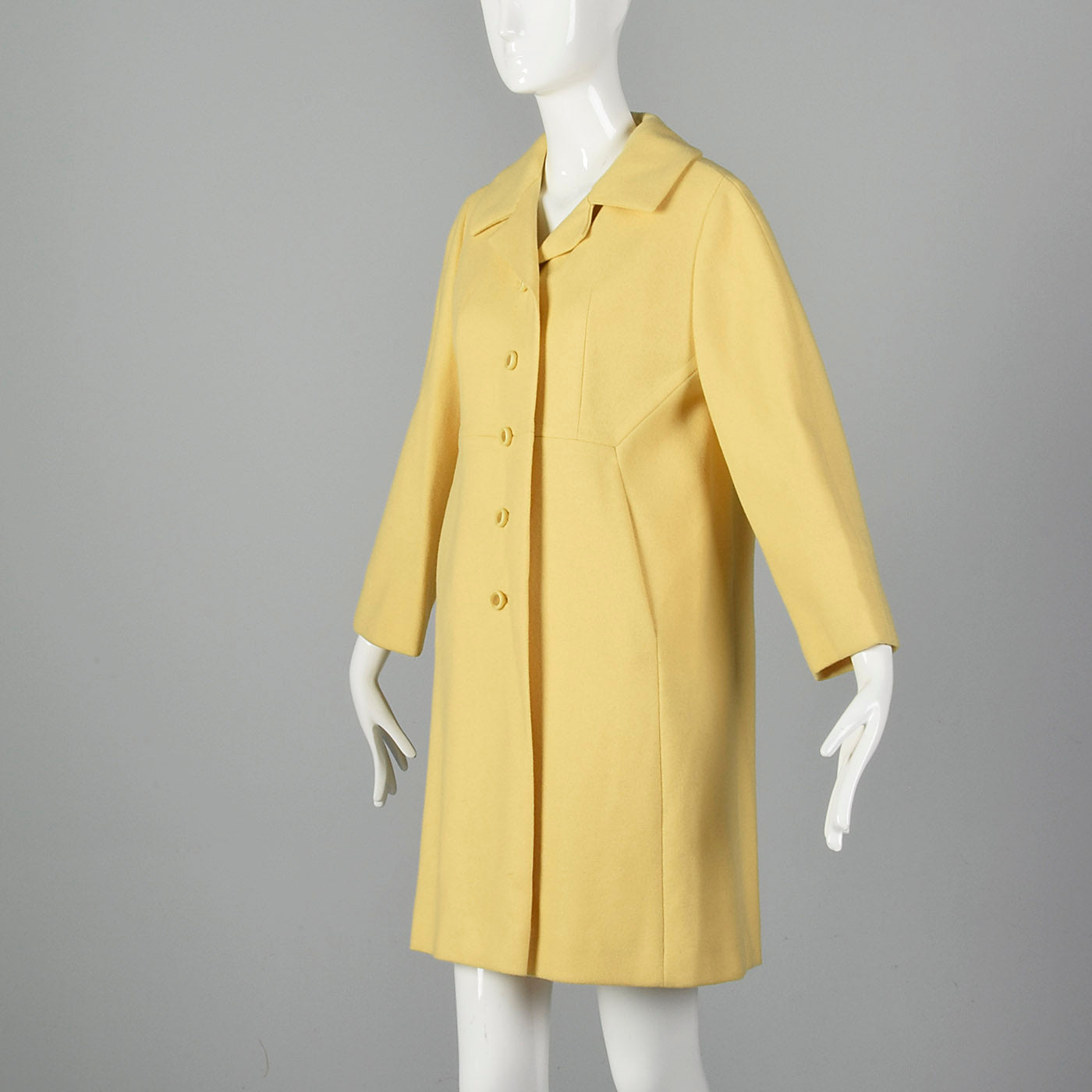 1960s Mod Yellow Spring Coat