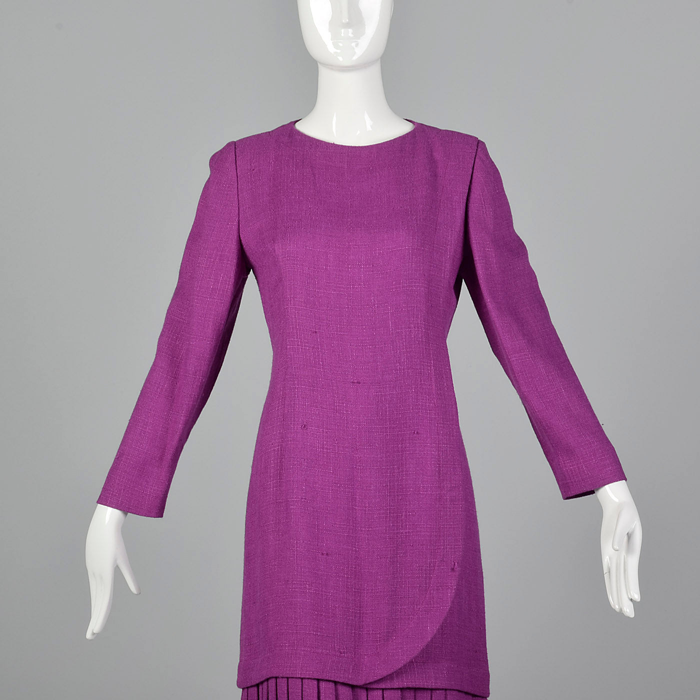 1980s Carolina Herrera Purple Dress