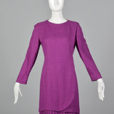 1980s Carolina Herrera Purple Dress