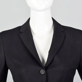 2000s Piazza Sempione Classic Black Blazer