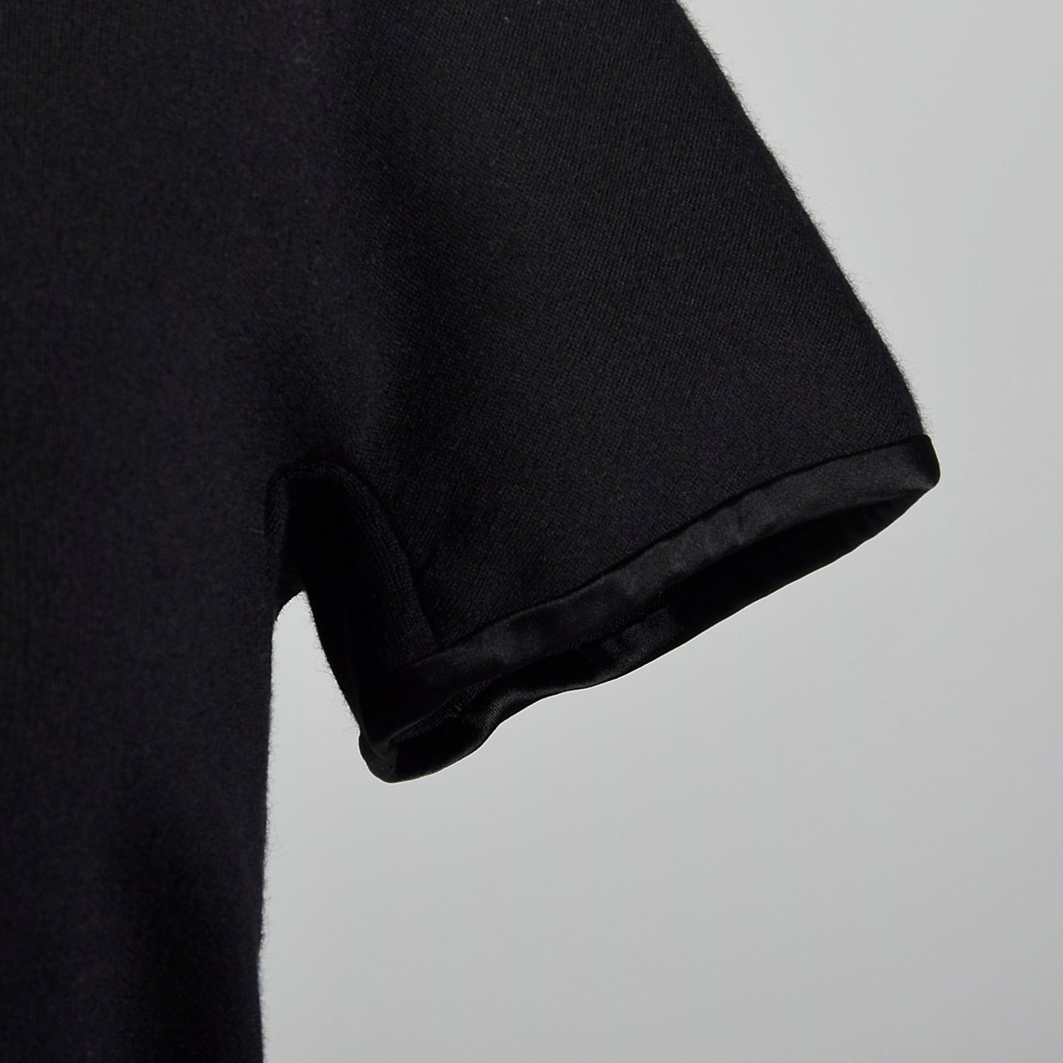 XL 1960s Black Shift Dress