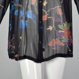 Medium Dries Van Noten 2000s Sheer Silk Blouse