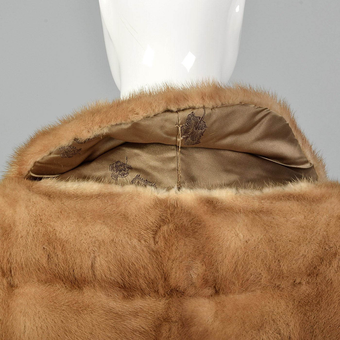 1950s Mink Stole with Pockets