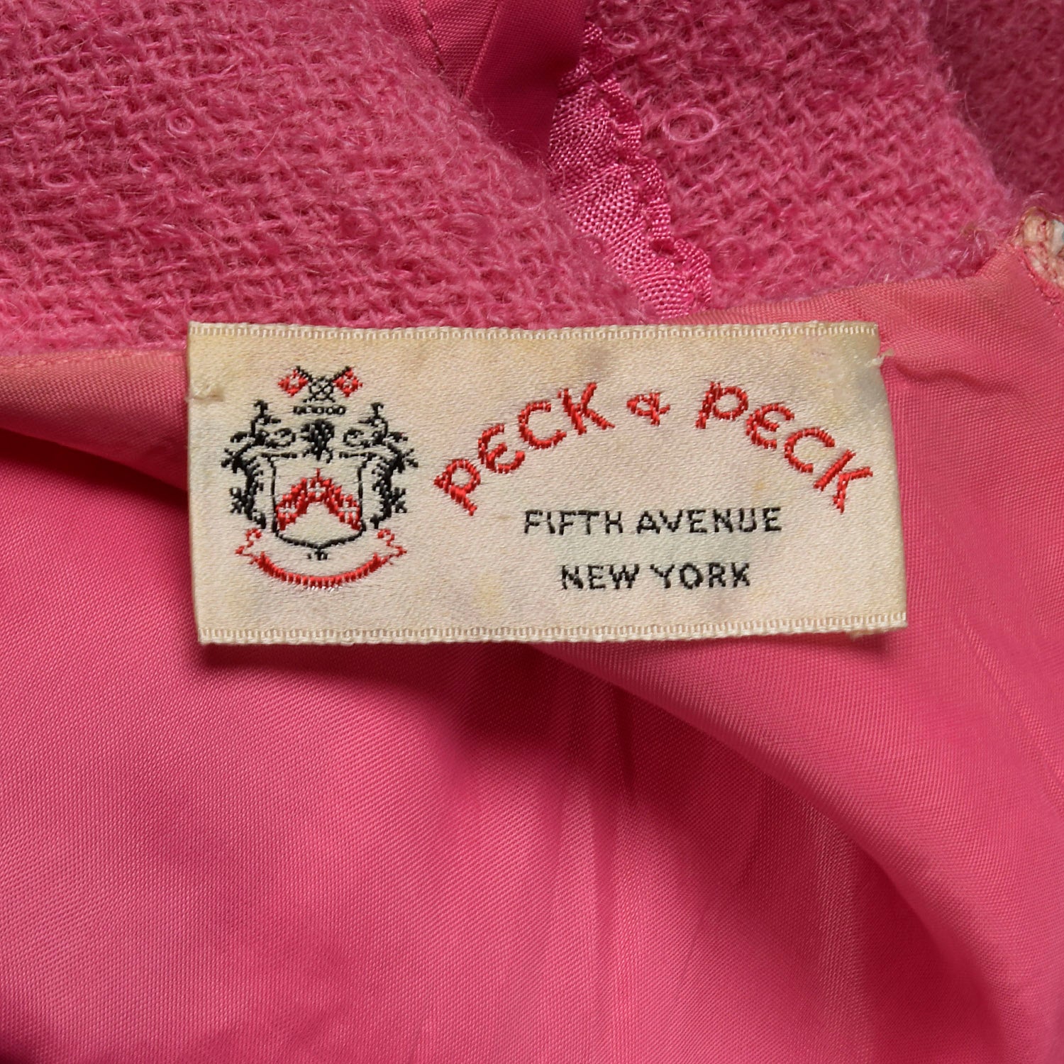 XS 1960s Pink Wool Tweed Top and Maxi Skirt Set