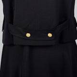 1960s Black Military Inspired Skirt Suit
