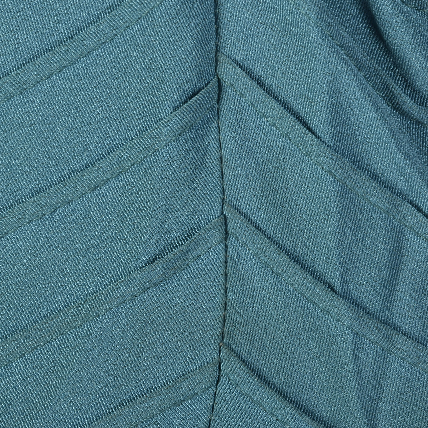 1940s Teal Rayon Dress with Neck Tie