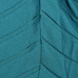 1940s Teal Rayon Dress with Neck Tie