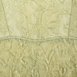 1950s Green Lace Evening Dress