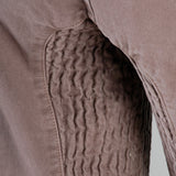 D&G Superior Denim by Dolce & Gabbana Taupe Twill Pants with Zippers Snaps and Smocked Thighs
