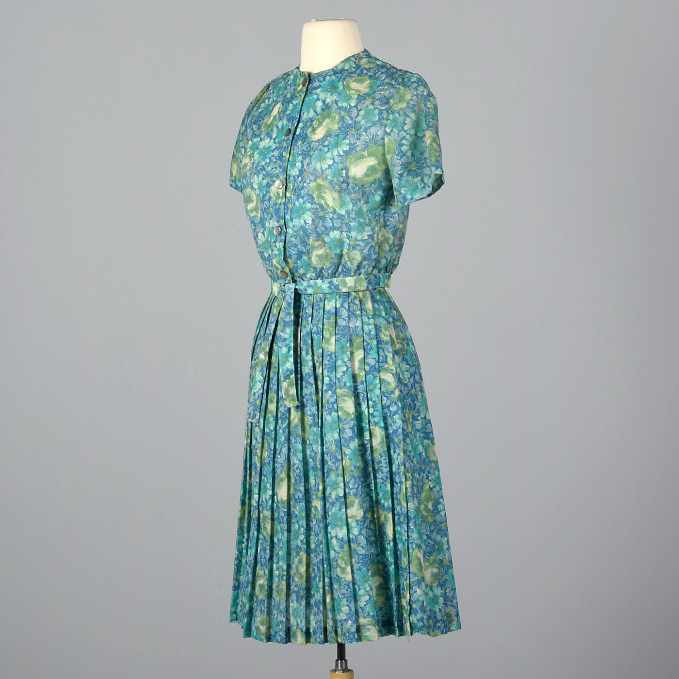 1950s Blue Floral Separates