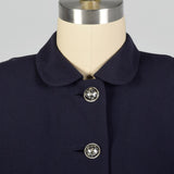 1950s Navy Blue Cropped Jacket