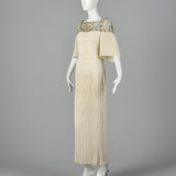 1980s Mary McFadden Dress with Beaded Neckline