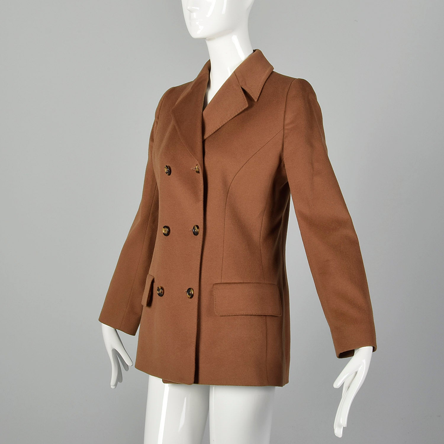 Small-Medium Valentino Brown Cashmere Coat