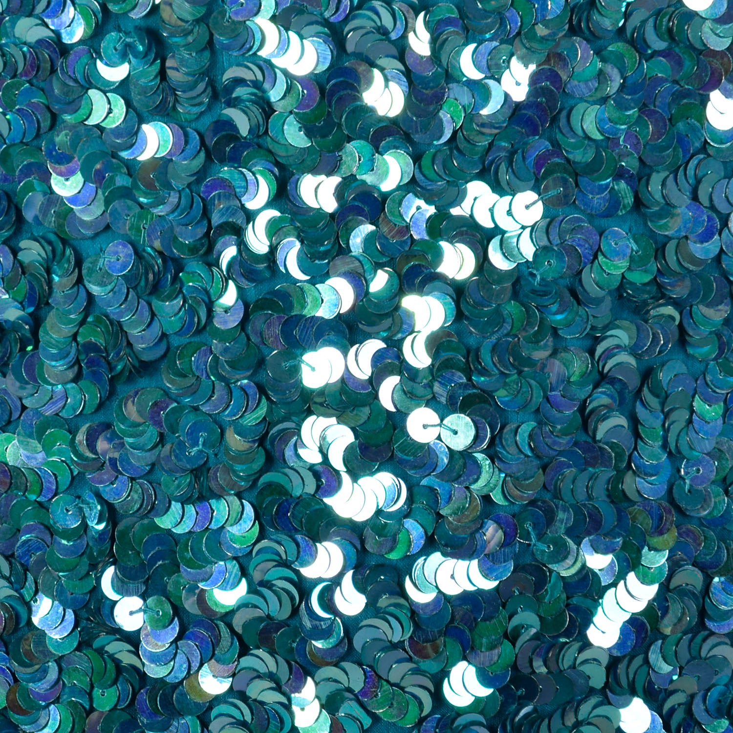 Small Sequin Cocktail Party Dress Teal Blue Short Sleeve Key Hole Bust