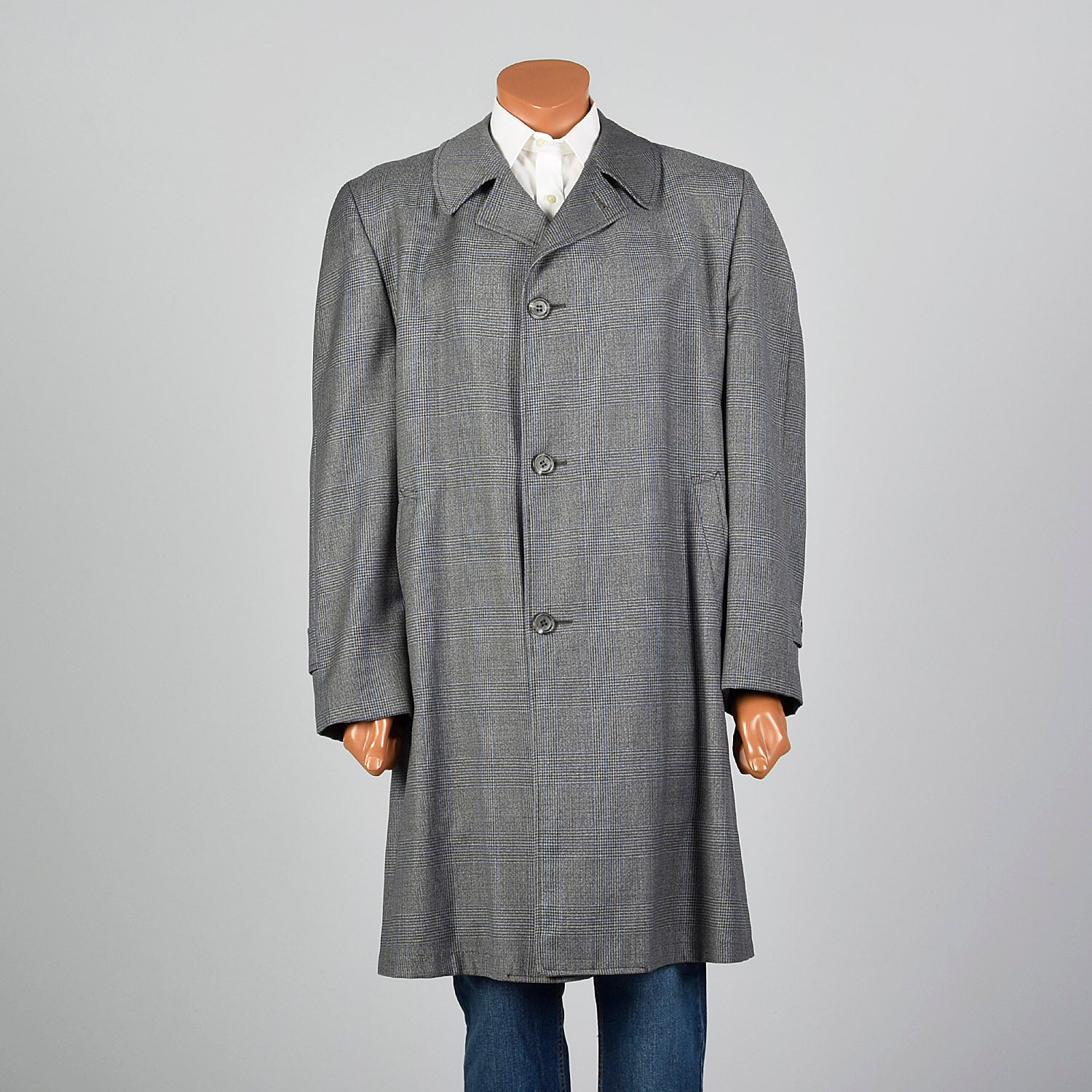 1960s Gray Plaid Over Coat – Style & Salvage
