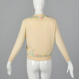 1960s 100% Cashmere Beaded Cardigan