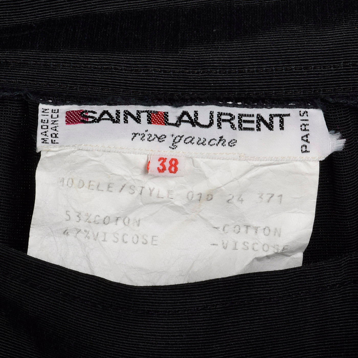 Yves Saint Laurent Rive Gauche Full Black Maxi Skirt